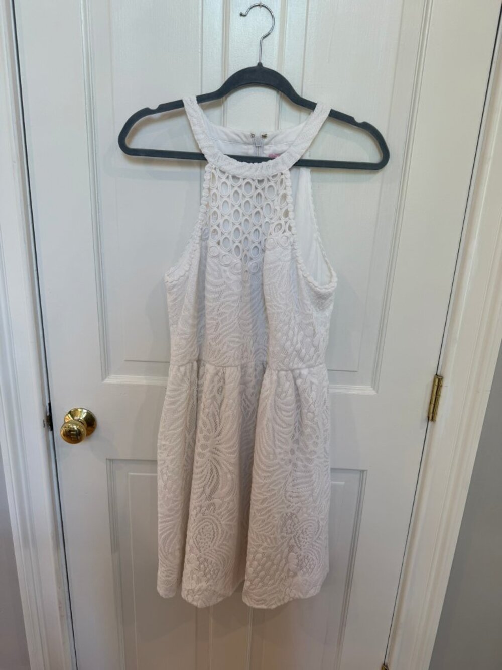Lilly Pulitzer Mini Dress, Crochet/lace, A-line, Size 10